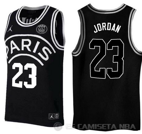 Camiseta Michael Jordan #23 AJ x PSG Negro - Haga un click en la imagen para cerrar